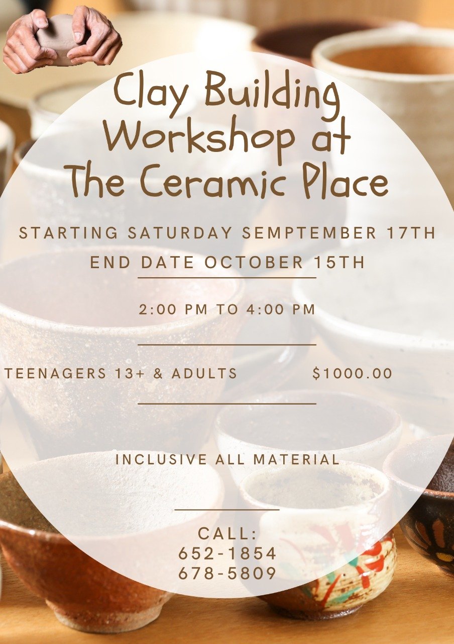 The Ceramic Place workshop or class poster